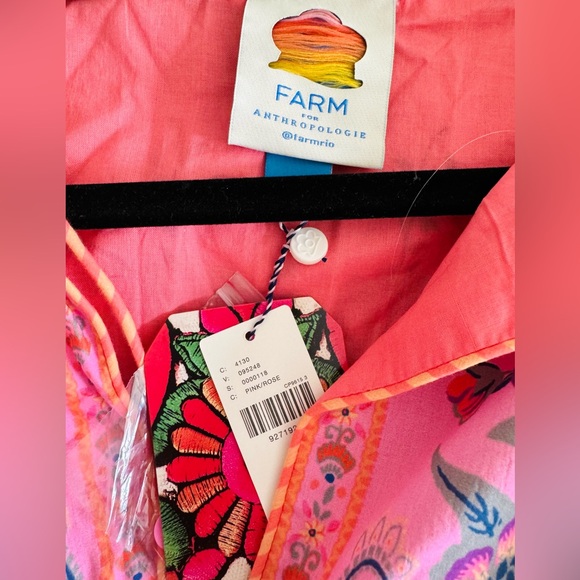 Farm Rio Long Sleeve Bohemian Kaftan Maxi Dress - Picture 15 of 15